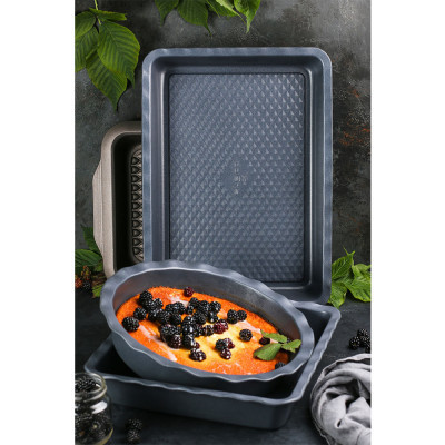 Форма для выпечки Polaris Kontur набор прям. 33 х 23 см + круг 23 см (Kontur-3323SET) Винница - изображение 3