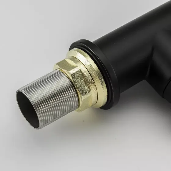 Змішувач для кухні Frap F4552-6 з гнучким виливом, чорний Київ