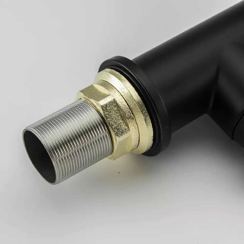 Змішувач для кухні Frap F4552-6 з гнучким виливом, чорний Київ - фото 4