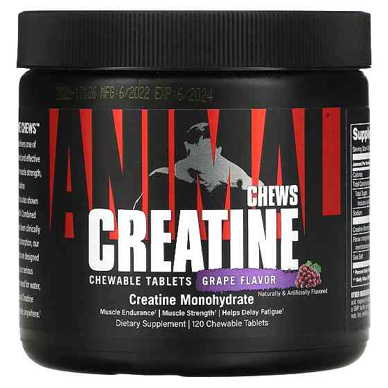 Креатин Universal Nutrition Animal Creatine Chews 120 chew tabs (Grape) Луцьк