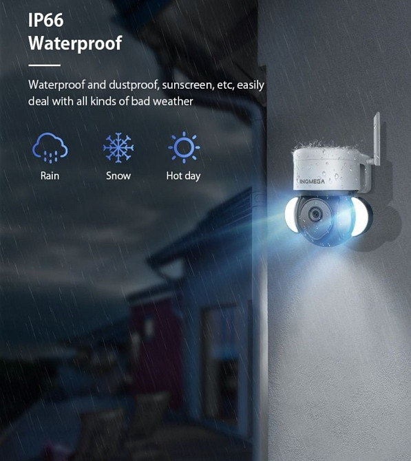 Камера IP 5/3mp PTZ Tuya Smart life прожектор,видеонаблюдения! Харьков - изображение 3