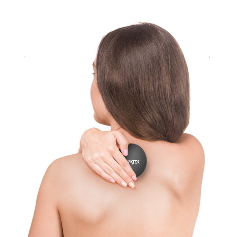 Масажний м'яч Gymtek 63 мм силіконовий чорний Київ - фото 6