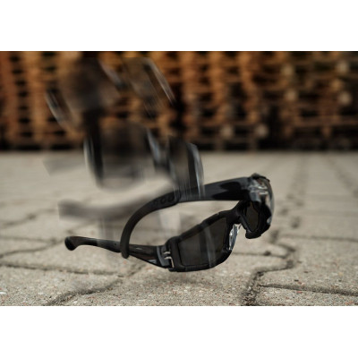 Защитные очки Neo Tools протиосколкові, клас захисту FT, резинові дужки, полікарбонат, темно сірий (97-522) Винница - изображение 7