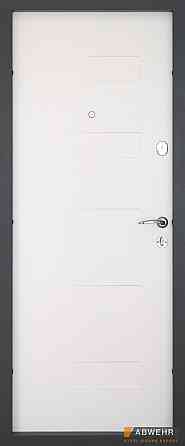 Входная дверь Abwehr Comfort  Adelina 490 Антрацит + Белая 960*2050 мм Современная входная дверь Киев