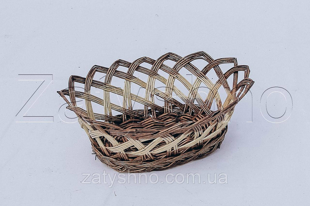 Цукерниця плетена | цукерниця з лози| тарілка плетена з лози Київ - фото 3