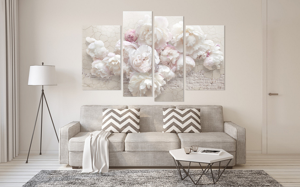 Модульная картина в спальню, гостиную Абстракция Нежные  Пионы  Art-622_4 115x170 см Киев - изображение 2