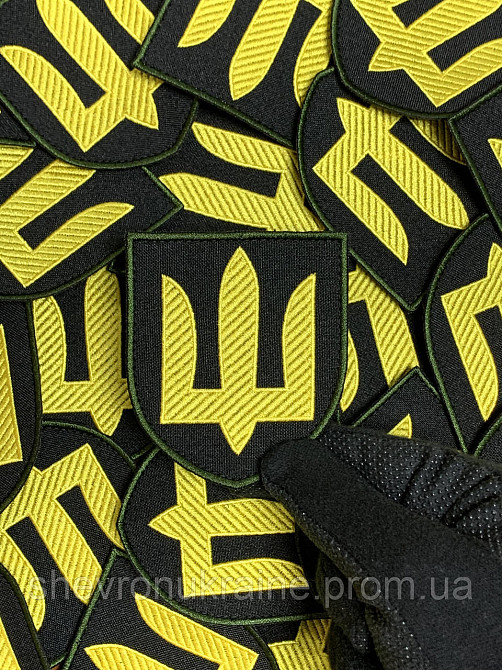 Шеврон Танковые войска (Форма щит. На липучке) Размер 8x7см Киев - изображение 4