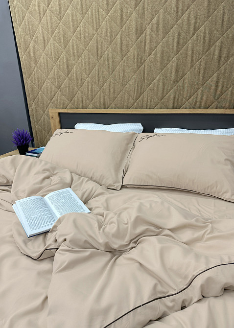 Комплект постільної білизни Сатин, Євро 200х230 Таш (88-156) Київ - фото 6