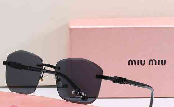 Женские брендовые безоправные очки (68027) black Киев