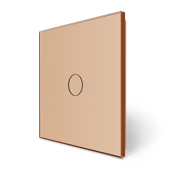 LIVOLO Комплект бездротовий сенсорний вимикач + розумний вимикач (реле) Livolo золото скло (VL- Коломия