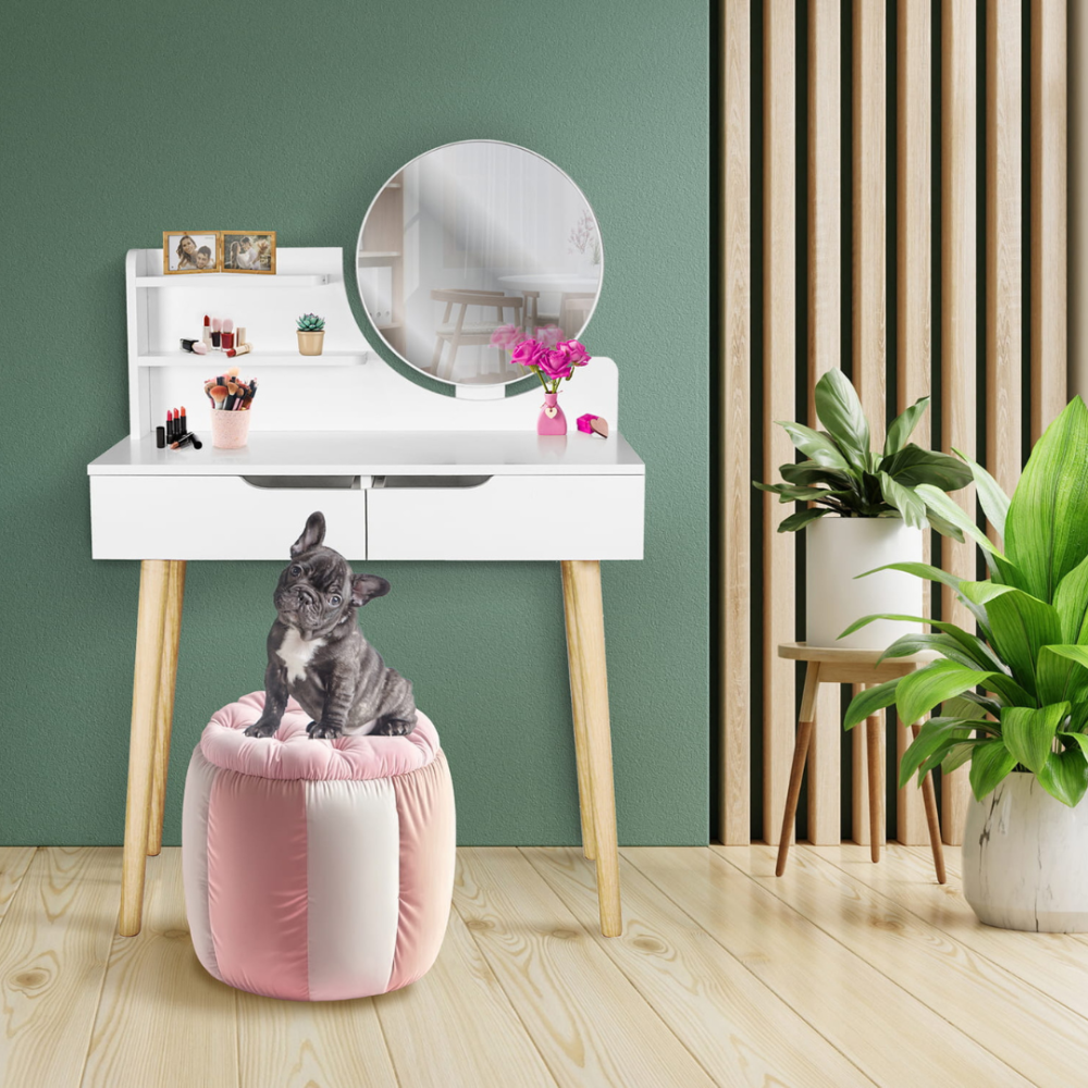 Туалетний столик Jumi Scandi з шухлядами, білий Київ - фото 6