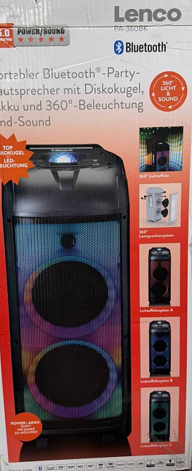 Колонка блютуз Lenco PA-360Bk. Харьков - изображение 7