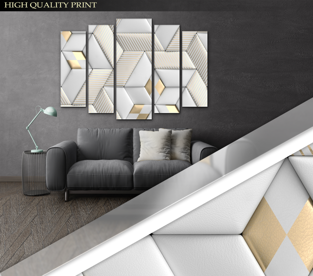 Модульная картина в гостиную / спальню Абстракция узор Art-404_5 ( 80х118см ) Киев - изображение 3