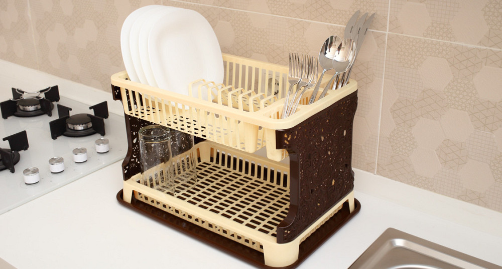 Сушарка для посуду Efe ажурна. 42х29х29 біло-блакитна Одеса - фото 8