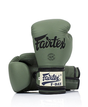 Боксерські рукавиці Fairtex BGV11 Green 12 унцій (бинти в комплекті) Кам'янське - фото 2