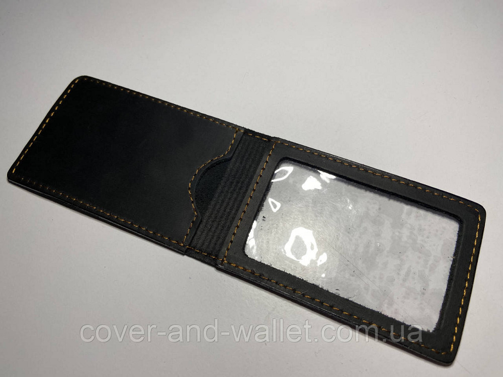 Обкладинка "Державна податкова служба України" з вінтажної шкіри чорного кольору Київ - фото 3