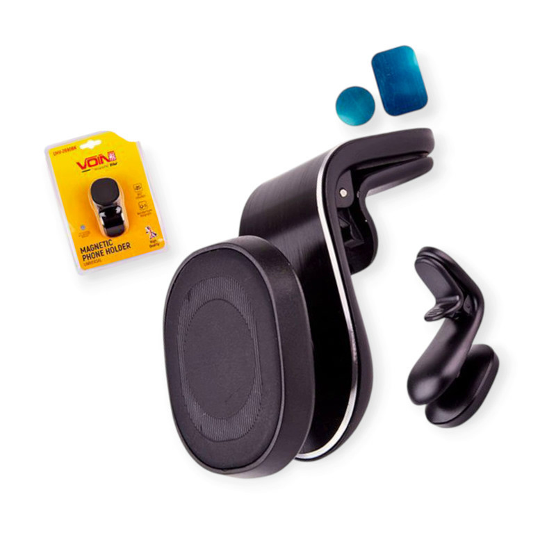 Підставка під телефон магніт на дефлектор + вставка телефон, планшет UHV-2690BK Мукачево - фото 1