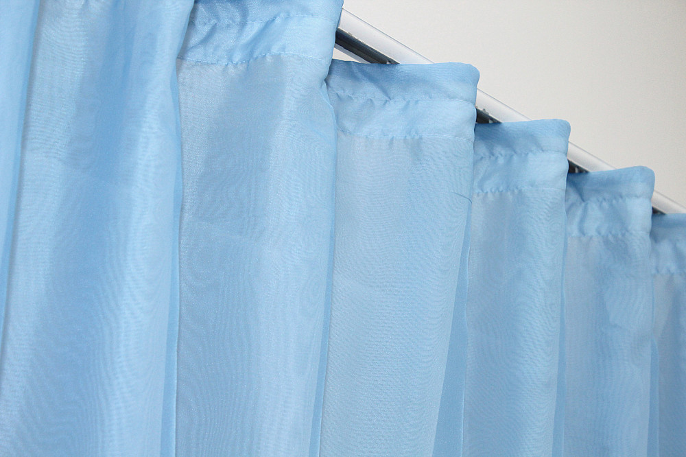 Кухонна фіранка VR-Textil № 053к білий з блакитним 280х170 см (52-0599) Київ - фото 5