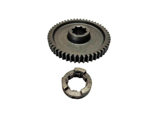 Шестірня напівосі ліва Z-51 з муфтою на мототрактор, під болт, 2 Мукачево - фото 1