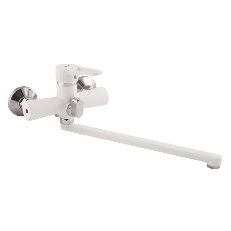 Смеситель для ванны Zerix PUD7 045 белый с удобным управлением Харьков - изображение 1