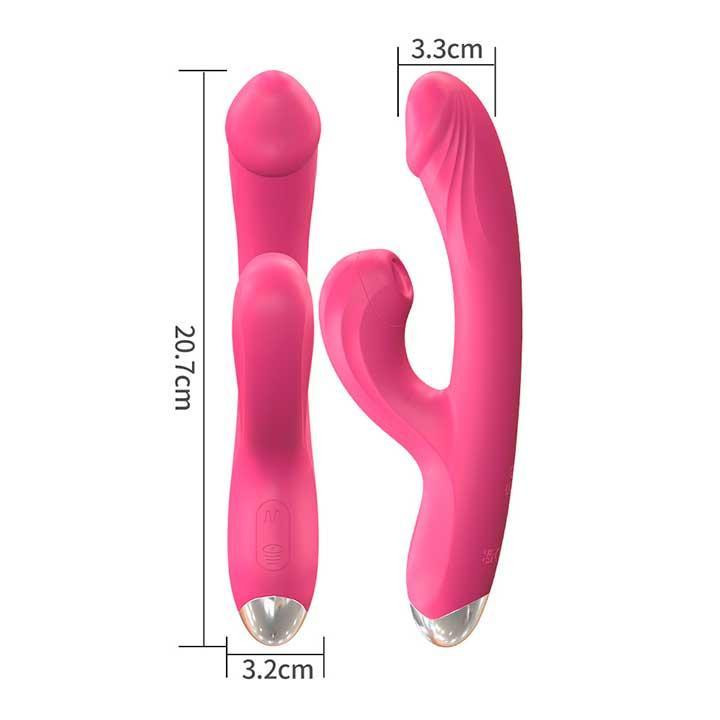 Вібратор — вуманайзер для клітора та точки G "Melo" 20 режимів — Чорний Вінниця - фото 4