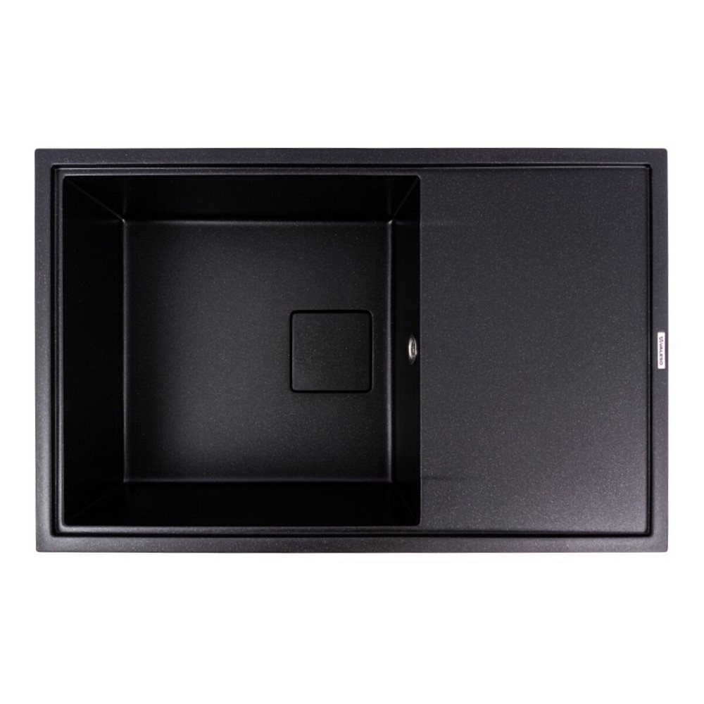 VALESO Гранітна мийка VALESO GALANS 7850 матова Чорний металік Київ - фото 1