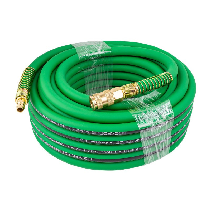 Шланг воздушный резиновый армированный с быстросъемами 10*16мм*15м ROCKFORCE RF-AHC-52G Одесса - изображение 3