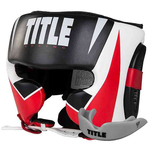 Боксерский шлем TITLE MMA Command Black/White/Red L Киев