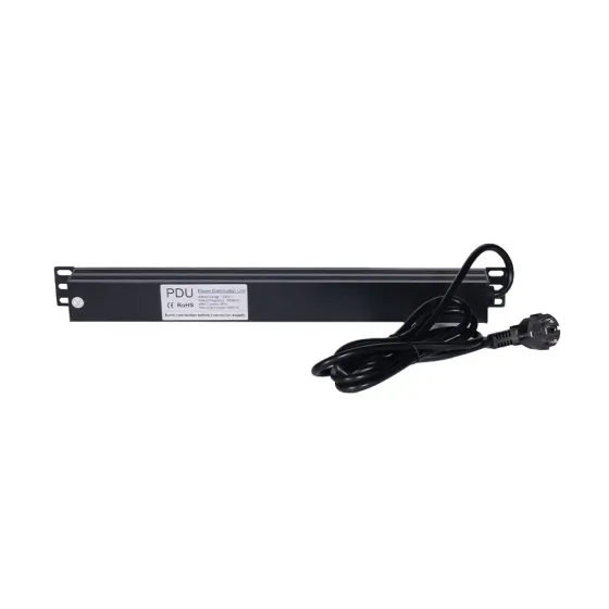 Блок розеток NVC-PDU/8M-16А Black для комутаційної шафи 19" на 8 розеток, з вимикачем (25-00073) Київ