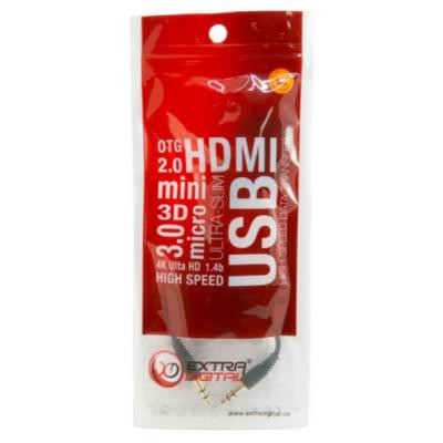 Кабель мультимедийный mini Jack 3.5mm to mini Jack 3.5mm 1.5m Extradigital (KBA1681) Винница - изображение 4