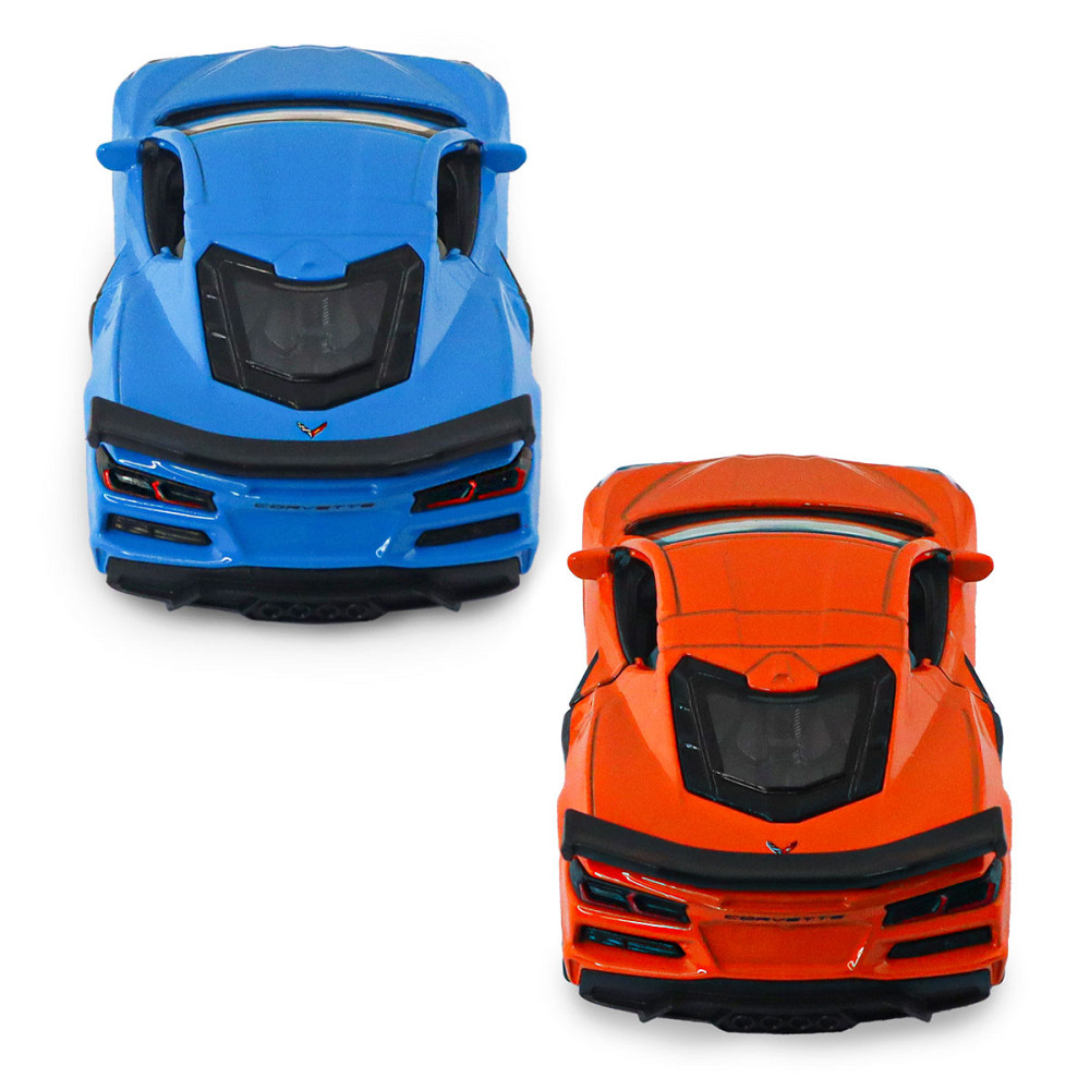 Автомодель - Chevrolet Corvette Z06 2023 (помаранчевий, світло-блакитний) Дніпро - фото 11