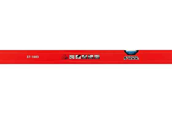 MASTERTOOL Рівень будівельний MASTERTOOL ПРОФІ 100 см 2 капсули 0,5 мм/м 0,03° фрезерована пове Київ