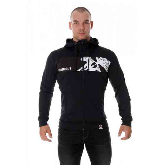 Толстовка чоловіча з капюшоном Poundout Gear HATE black , XXXL Луцьк