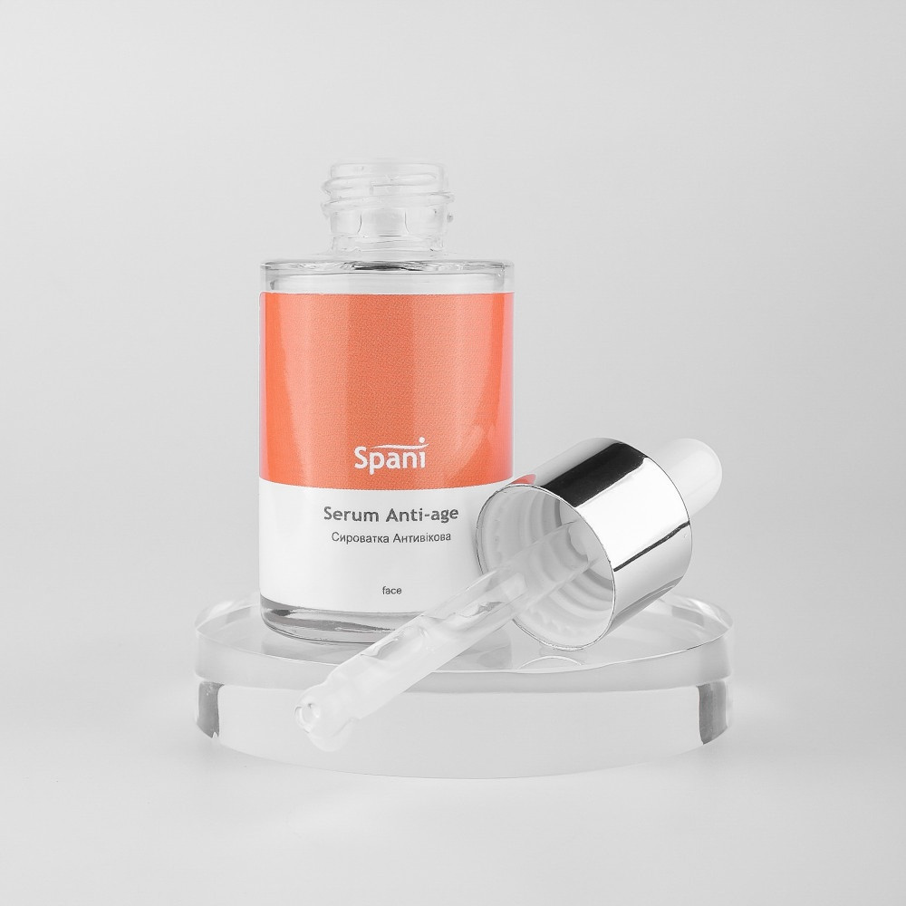 Антивікова сироватка з екстрактом ламінарії та гіалуроновою кислотою Serum Anti-age Spani 30 мл Київ - фото 3