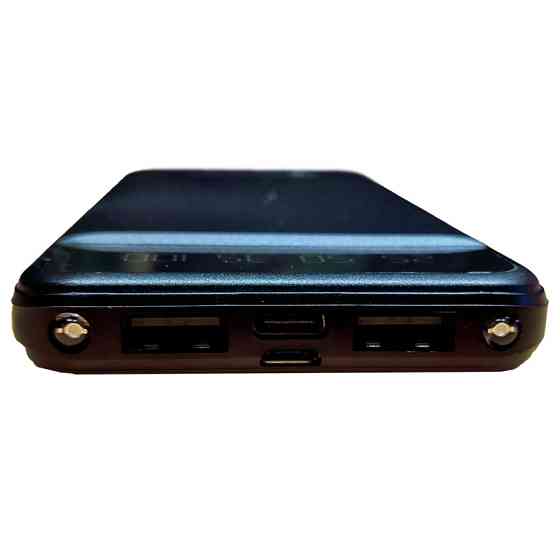 Павербанк для смартфона 10000 mAh с фонариком type-c Черный Киев