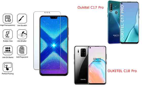 Захисне скло NeoGlass для Oukitel C17 Pro, OUKITEL C18 Pro – надпрозоре та стійке Київ