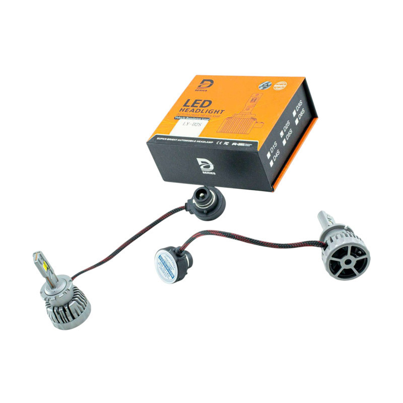 Автолампа D2 12V LY 6000K 10000L радіатор з вентилятором та обманкою LED Мукачево - фото 1