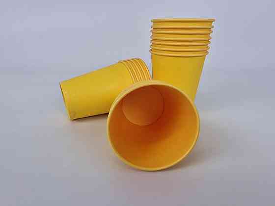 Стаканчики для кави 250 мл "ЖІЛТИЙ" Маестро (50 шт.) Харків