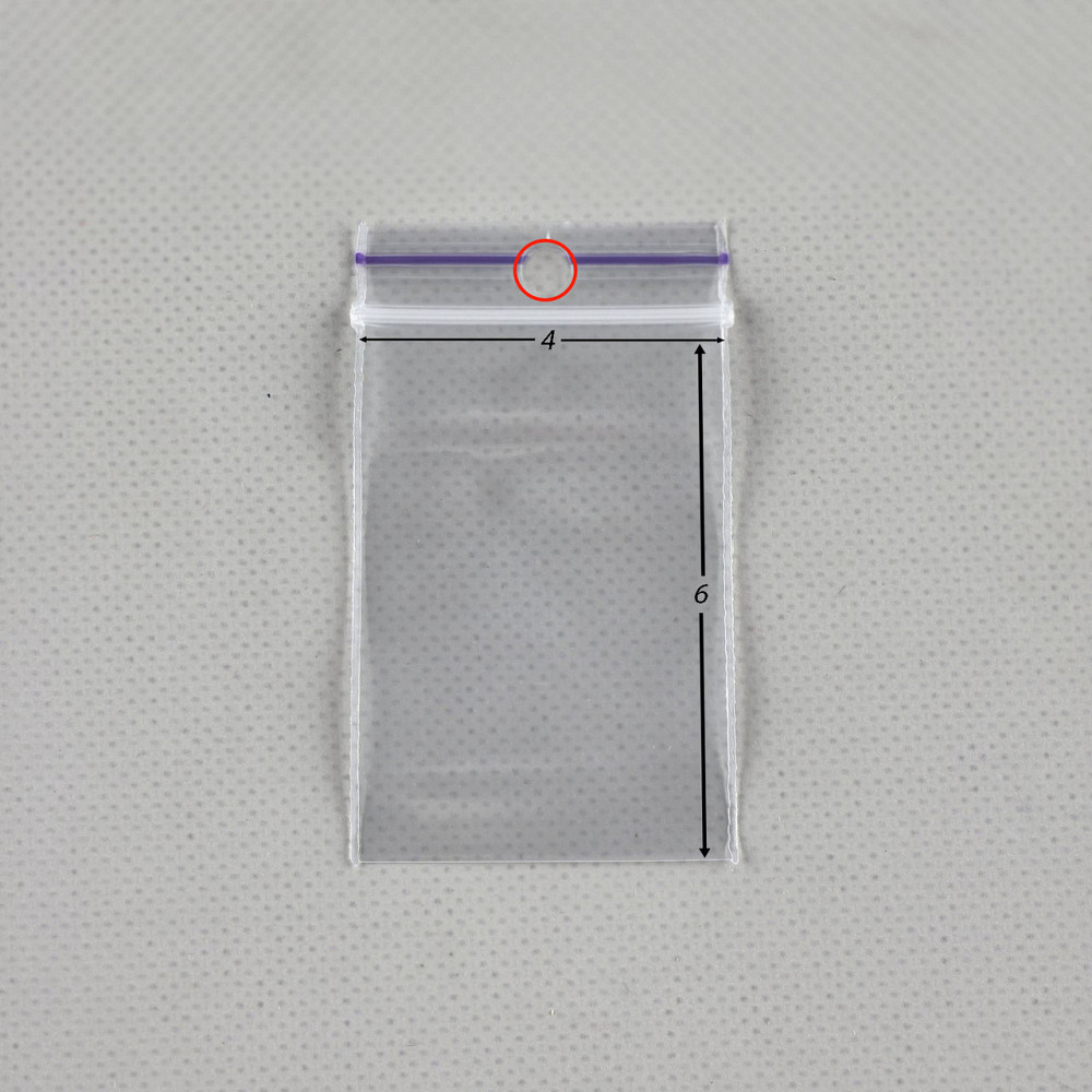Герметичные пакеты zip lock для мелких деталей и хранения (с отверстием) 4см x 6см(100шт) (1 пачка) Харьков - изображение 2