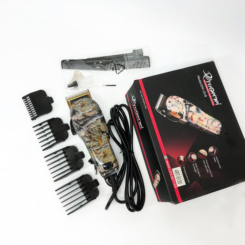 Электробритва для стрижки головы GEMEI GM-1018, Машинка для стрижки волос проводная QZ-98 Львов - изображение 9