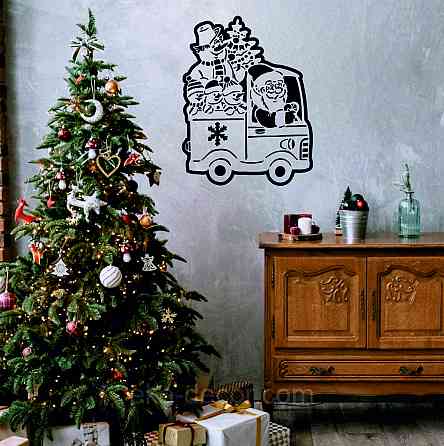 Декоративное настенное Панно «Новый год», Декор на стену 90*68 см Киев