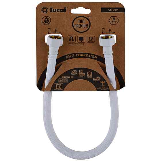 Шланг водяний TUCAI TAQ PREMIUM GRIF 1/2″x1/2″ BВ 0,5м.АНТИКОР. ACB HG-1212-500 (Білий Мат) 209973 (000029280) Киев