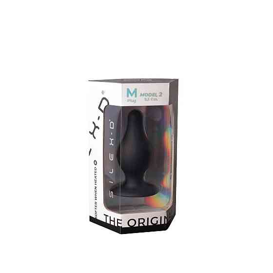 Анальная пробка SilexD (Model 2 size M), двухслойная, силикон+Silexpan Sex Aura Киев
