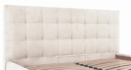 Кровать Chester New VIP 140 х 200 см Мисти Milk С дополнительной металлической цельносварной рамой Бежевый Киев