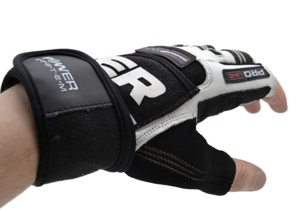 Рукавички для фітнесу Power System PS-2700 No Compromise Black/White L Кам'янське - фото 2