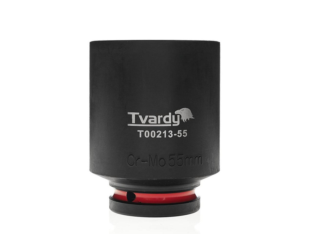 Головка ударна "Tvardy" з хром-молібденової сталі (Cr-Mo)  3/4"  6-гранна довга 55 мм Киев - изображение 1