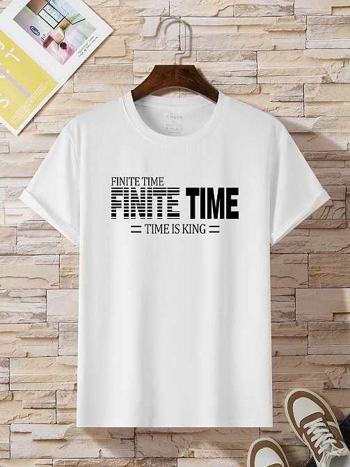 Футболка чоловіча с принтом  46 Біла 2664092808 Дніпро - фото 1