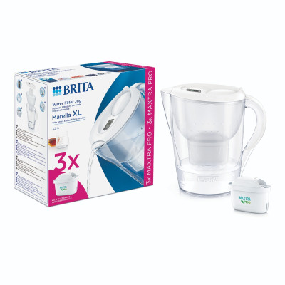 Фільтр-глечик Brita Marella XL Memo MXPro 3.5л (2л води) з фільтр-картриджем 3шт, білий (1052782) Вінниця - фото 7