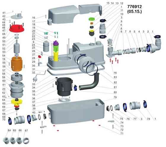 LEO Станция канализационная 0.6кВт Hmax 8.5м Qmax 110л/мин LEO 3.0 WC-600A (776912) Киев