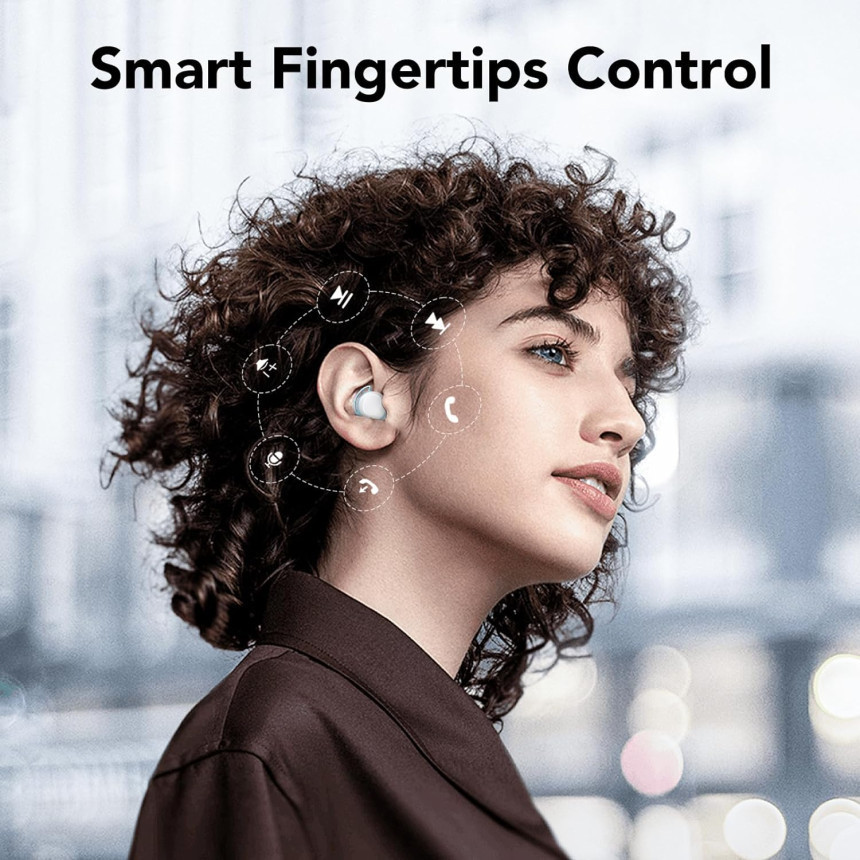 Беспроводные TWS наушники FAMOO U-Air Bluetooth 5.3, стерео с басами, влагозащита IPX8, автономность 42 ч, Уценка Киев - изображение 9